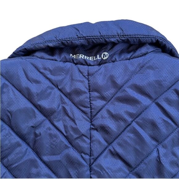 Merrell Women’s Navy And Indigo Quilted Full Zip Thinsulate Vest, Size L, EUC - Picture 5 of 11